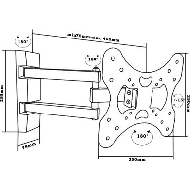 Крепление для ТВ Charmount TV-222