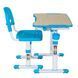 Парта со стульчиком FunDesk Piccolino II Blue, Парта и стул, 66,4 см, 47,4 см, 664 x 474 x 540 - 760 мм