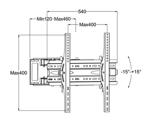 Кронштейн для ТВ Charmount CT-WPLB-T044