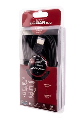 Кабель Logan HDMI-HDMI v1.4 5м (EL248-0500)