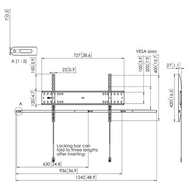 Кронштейн для ТВ Vogels PFW4700