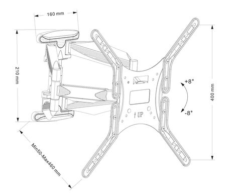 Кронштейн для ТВ Charmount CT-WPLB-T404