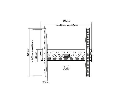 Кронштейн для ТВ Brateck LP11-44T