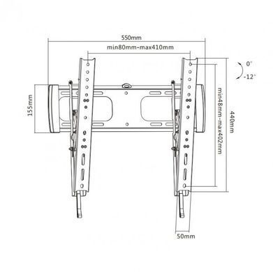 Кронштейн для ТВ Brateck LP27-44T