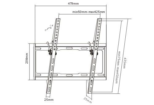 Кріплення для ТВ iTech PL4T