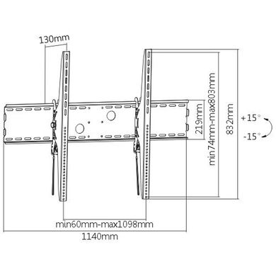 Кронштейн для ТВ Brateck LP37-810T