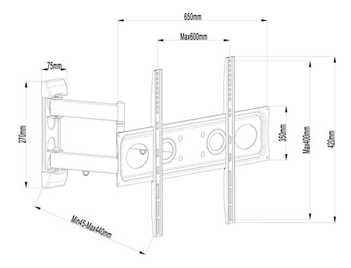 Крепление для TV Charmount TV-64