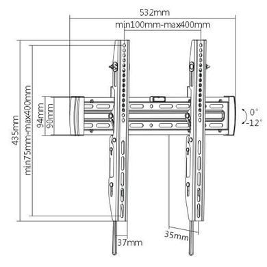 Настольная подставка для ТВ Brateck LP45-44T