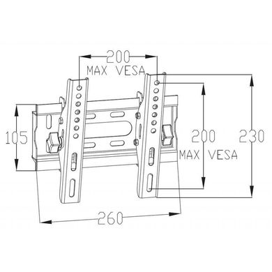 Кронштейн для ТВ Charmount LED-T20