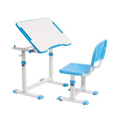 Парта зі стільчиком Cubby Olea Blue, Парта і стілець, 67 см, 47 см, 670 x 470 x 545 - 762 мм