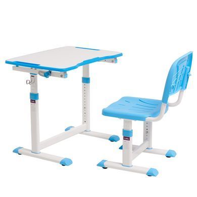 Парта зі стільчиком Cubby Olea Blue, Парта і стілець, 67 см, 47 см, 670 x 470 x 545 - 762 мм