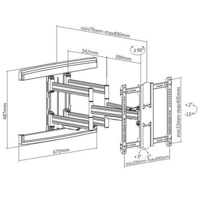 Кріплення для ТВ iTech PTRB40