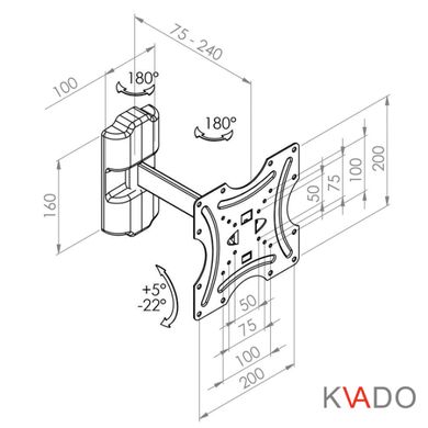 Кронштейн для телевизора КВАДО К-41