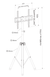 Устойчивая презентационная (тренога) для телевизора Charmount CT-FTVS-T3