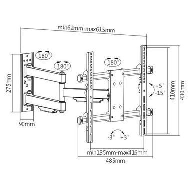 Кронштейн для ТВ iTech PTRB-75