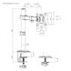Кронштейн Brateck LDT66-C011. Настольное крепление для монитора