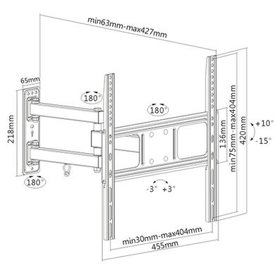 Крепление для ТВ iTech PTRB-5ES