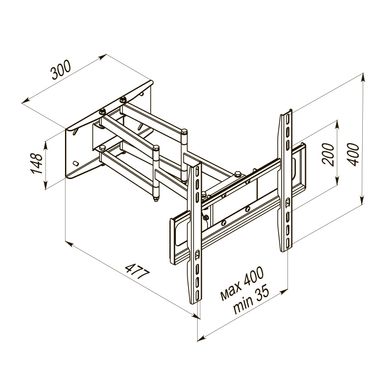 Крепление для ТВ KSL Simpler 49ET