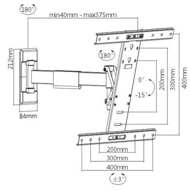 Кронштейн для телевизора Brateck LPA33-441