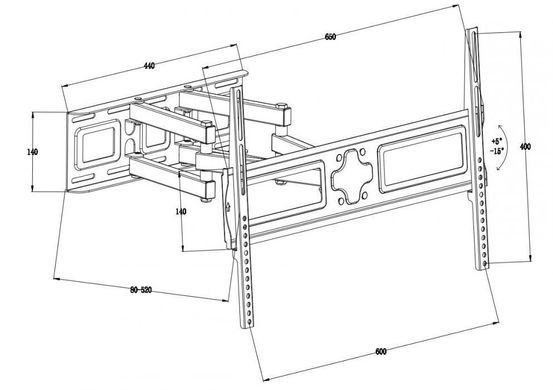 Кронштейн для ТВ iTech PTRB43