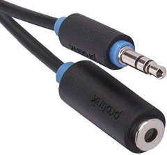 Аудіо кабель ProLink 3.5мм M - 3.5мм F 3м (PB106-0300)