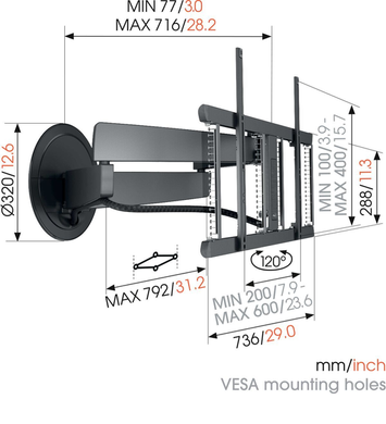 Кронштейн для ТВ Vogels TVM 7655