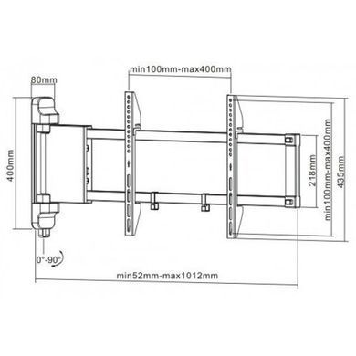 Кронштейн для телевізора Brateck PLB-M03