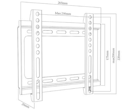 Крепление для ТВ Charmount CT-PLB-E3001