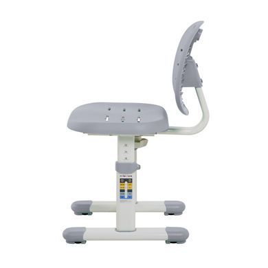 Парта со стульчиком FunDesk Cura Grey, Парта и стул, 66,4 см, 49,3 см, 664 х 493 х 540 - 766 мм
