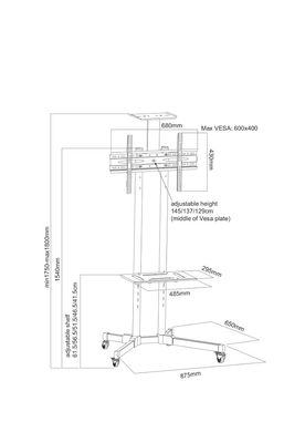 Презентационная стойка Charmount CT-FTVS-T109