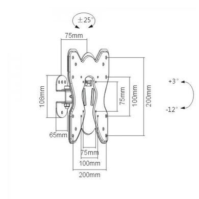 Кронштейн для ТВ iTech LCD51B New