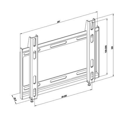 Фиксированный кронштейн для ТВ KSL WM228P