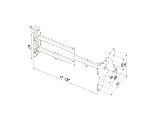 Крепление для ТВ KSL WMO-4025T