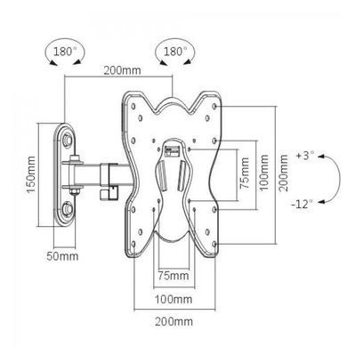 Кронштейн для ТВ iTech LCD52B New