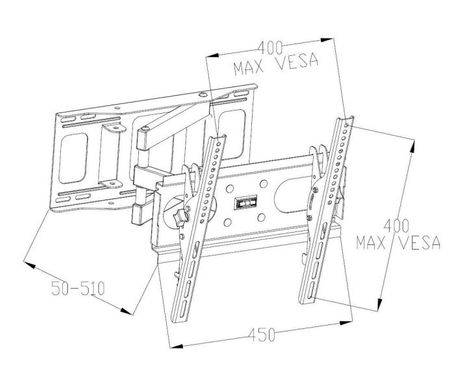 Кріплення для ТВ Charmount LED-ST4