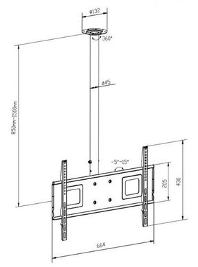 Стельовий кронштейн для ТВ iTech CELB 644L