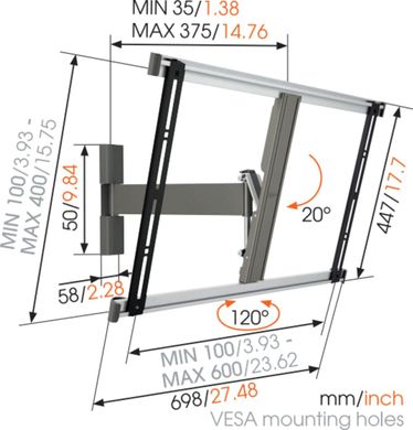 Кронштейн для ТВ Vogels THIN 325