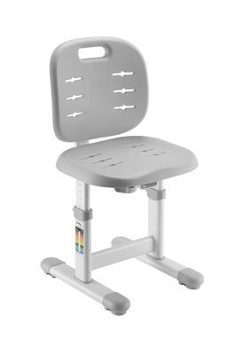 Парта со стульчиком FunDesk Piccolino Iii Grey, Парта и стул, 66,4 см, 47,4 см, 664 x 474 x 540 - 760 мм