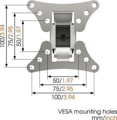 Кронштейн для телевизора Vogels Wall 1020 Silver