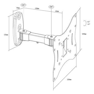 Кронштейн для ТВ X-DIGITAL STEEL SA225