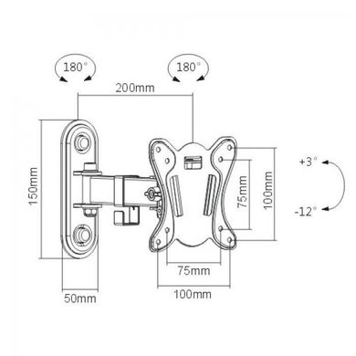 Кронштейн для ТВ iTech LCD32B New