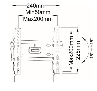 Кронштейн для ТВ Charmount CT-PLB-Е202